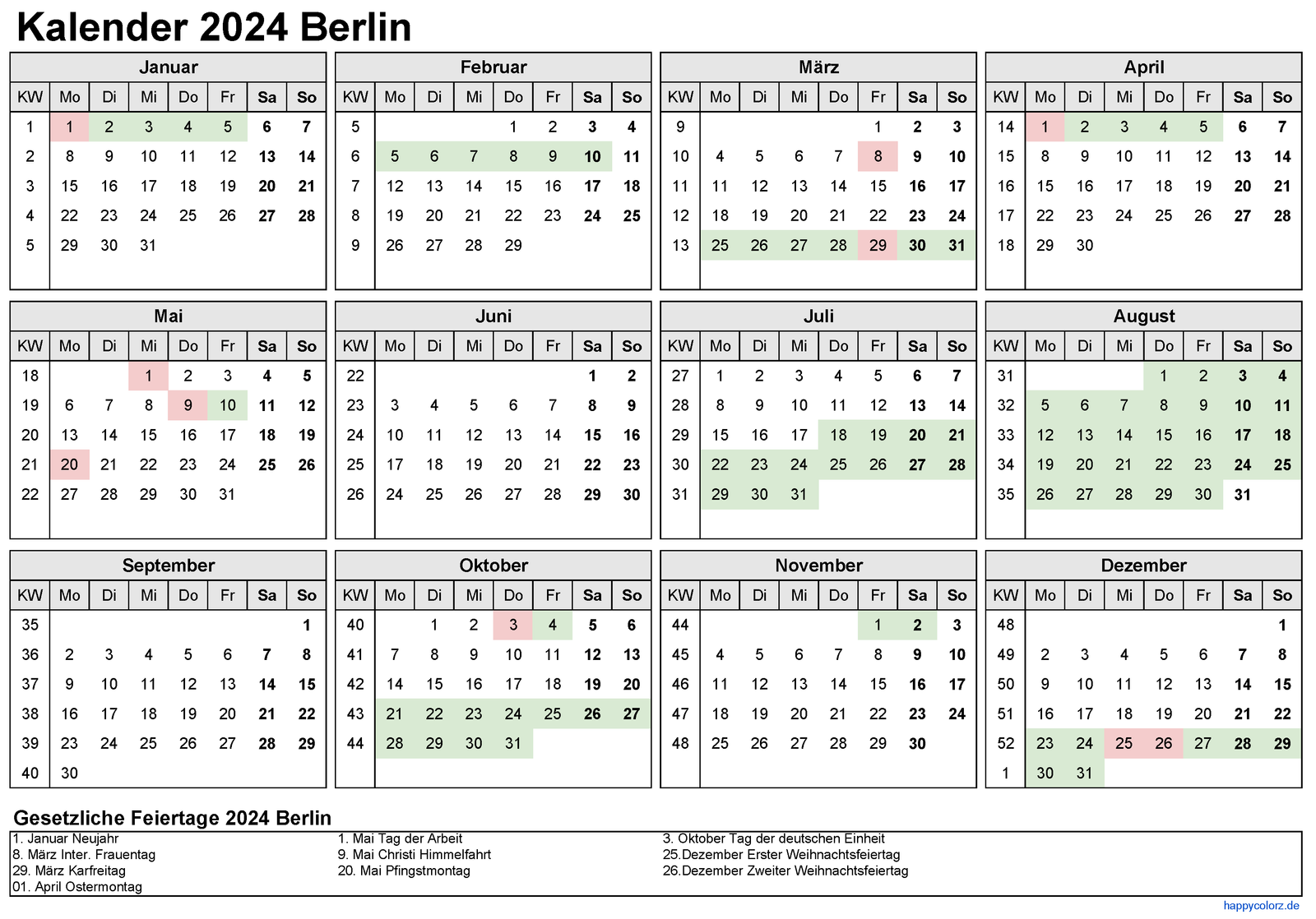 ferien berlin 2024